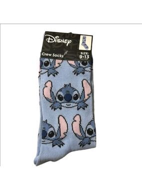 4 /$25 Disney Stitch Novelty Crew Socks Lilo & Stitch Fun Crazy Socks